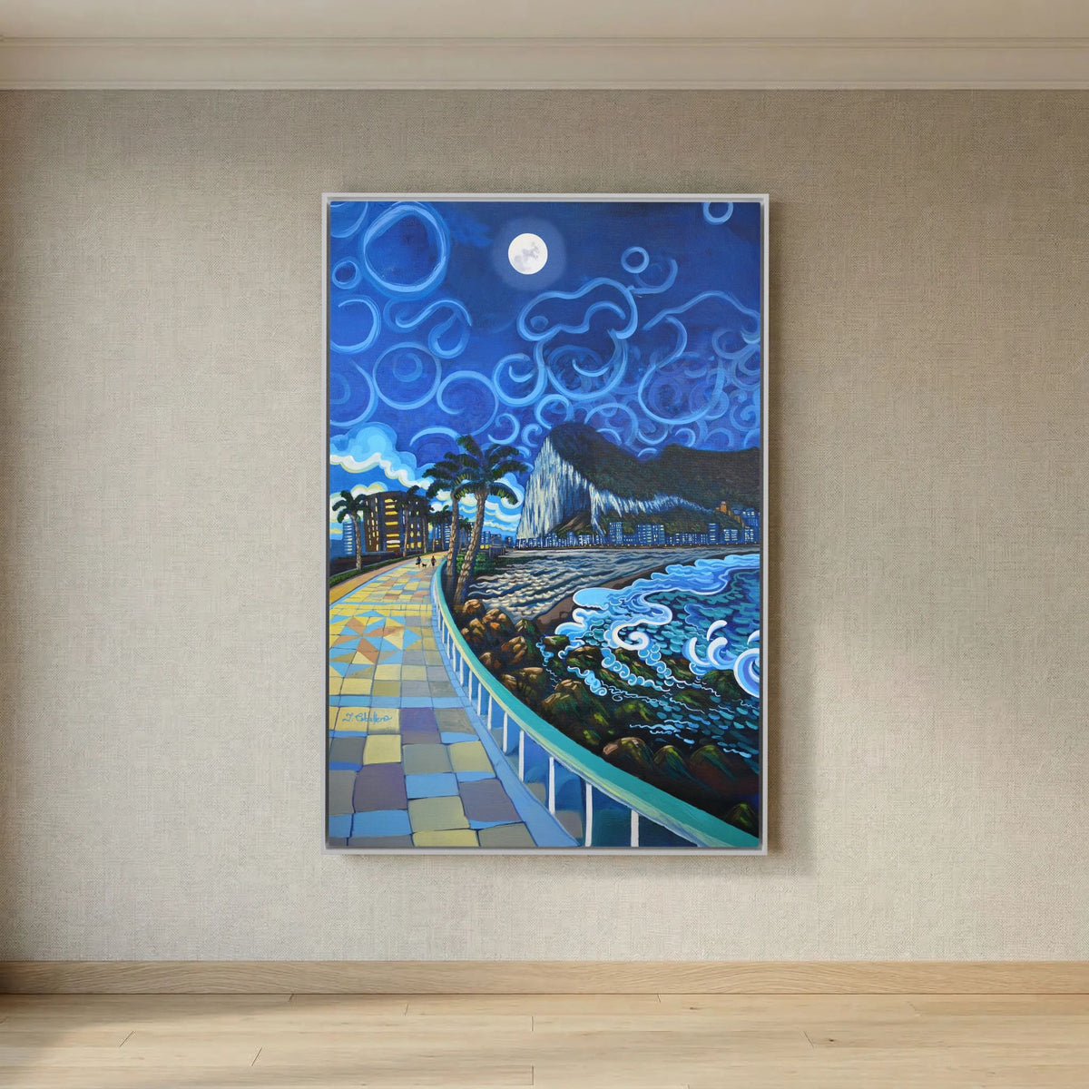 Poniente's Promenade - N209 - Framed Canvas 