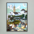 Bild in Galerie-Betrachter laden, Estepona - Plaza de las Flores - Yellow Flowers - Framed Canvas
