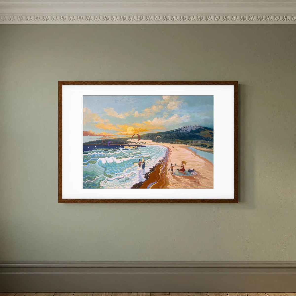 Sunset at Valdevaqueros - N239 - Fine Art Print
