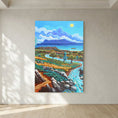 Cargar la imagen en la vista de la galería, Rio de la Miel - Algeciras - Vertical - Framed canvas
