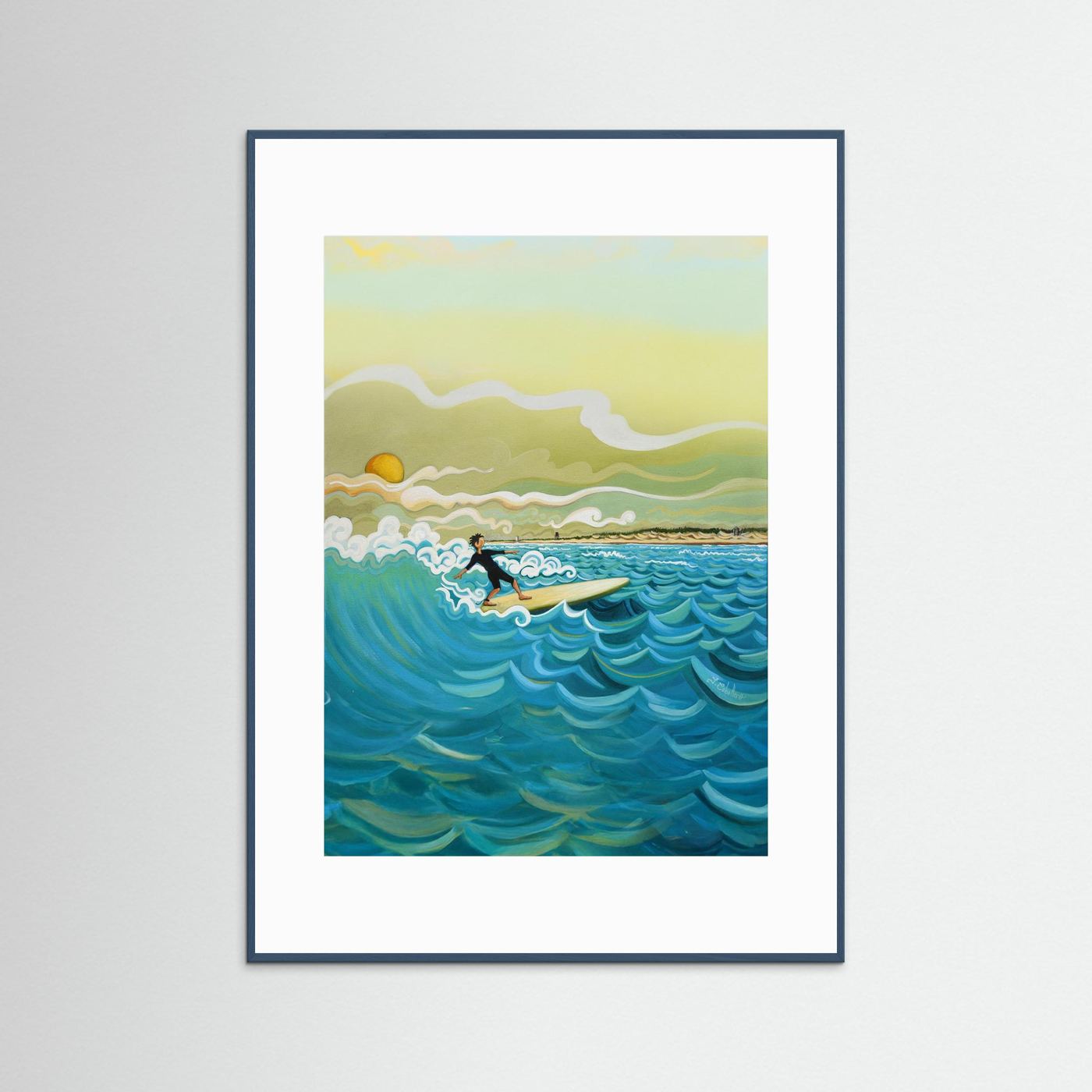 N204 - Surfing El Palmar - Vertical - Fine Art Print