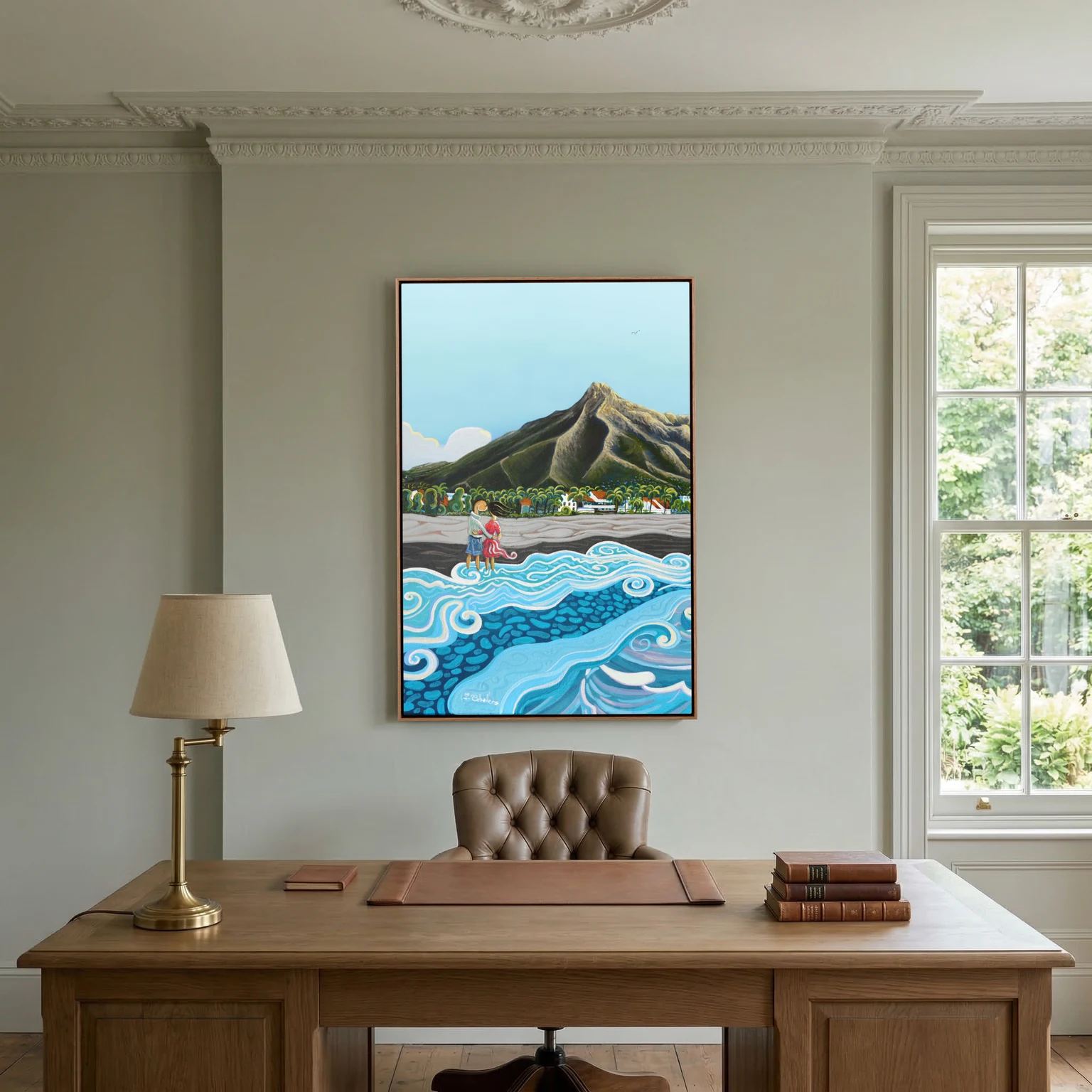 Marbella's Beach - Framed Canvas