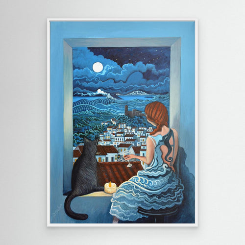 N110 - Casares & the Stars - Framed Canvas