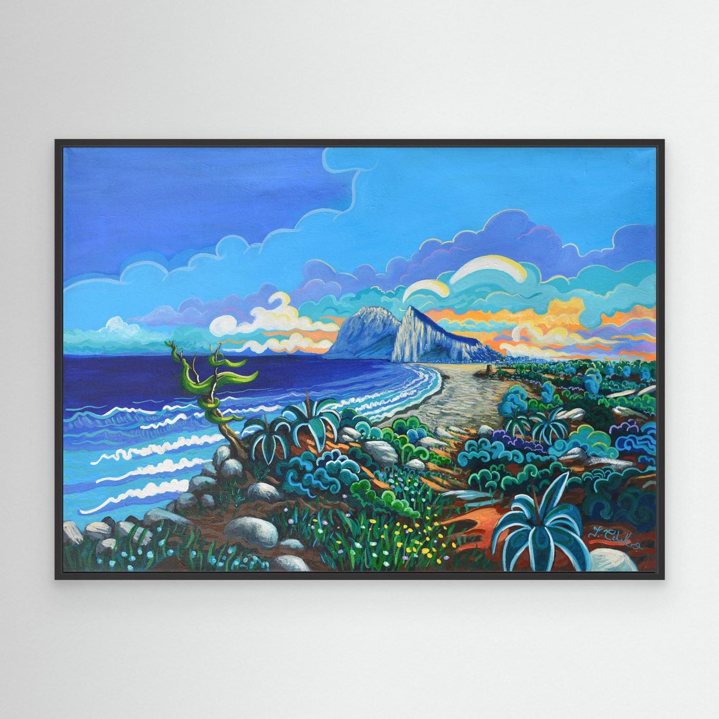 N203 - Camino a la Alcaidesa - Framed Canvas