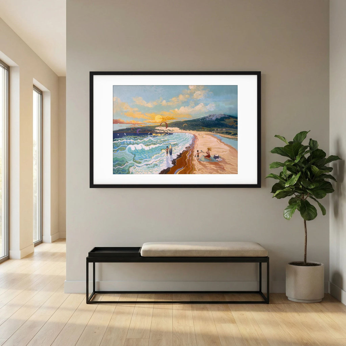 Sunset at Valdevaqueros - N239 - Fine Art Print