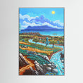 Cargar la imagen en la vista de la galería, Rio de la Miel - Algeciras - Vertical - Framed canvas
