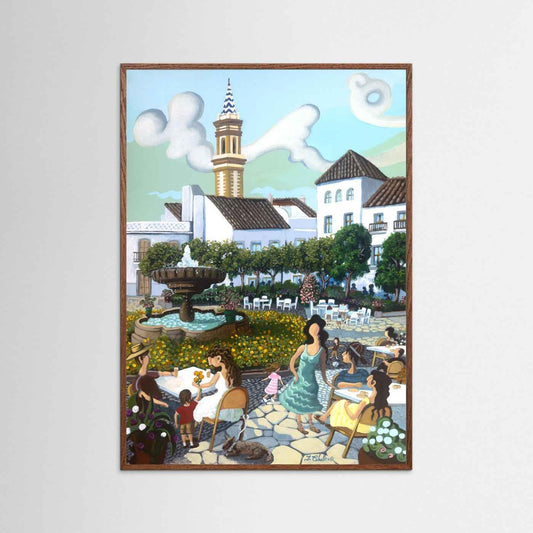 N237 - Estepona - Plaza de las Flores - Yellow Flowers - Fine Art Paper