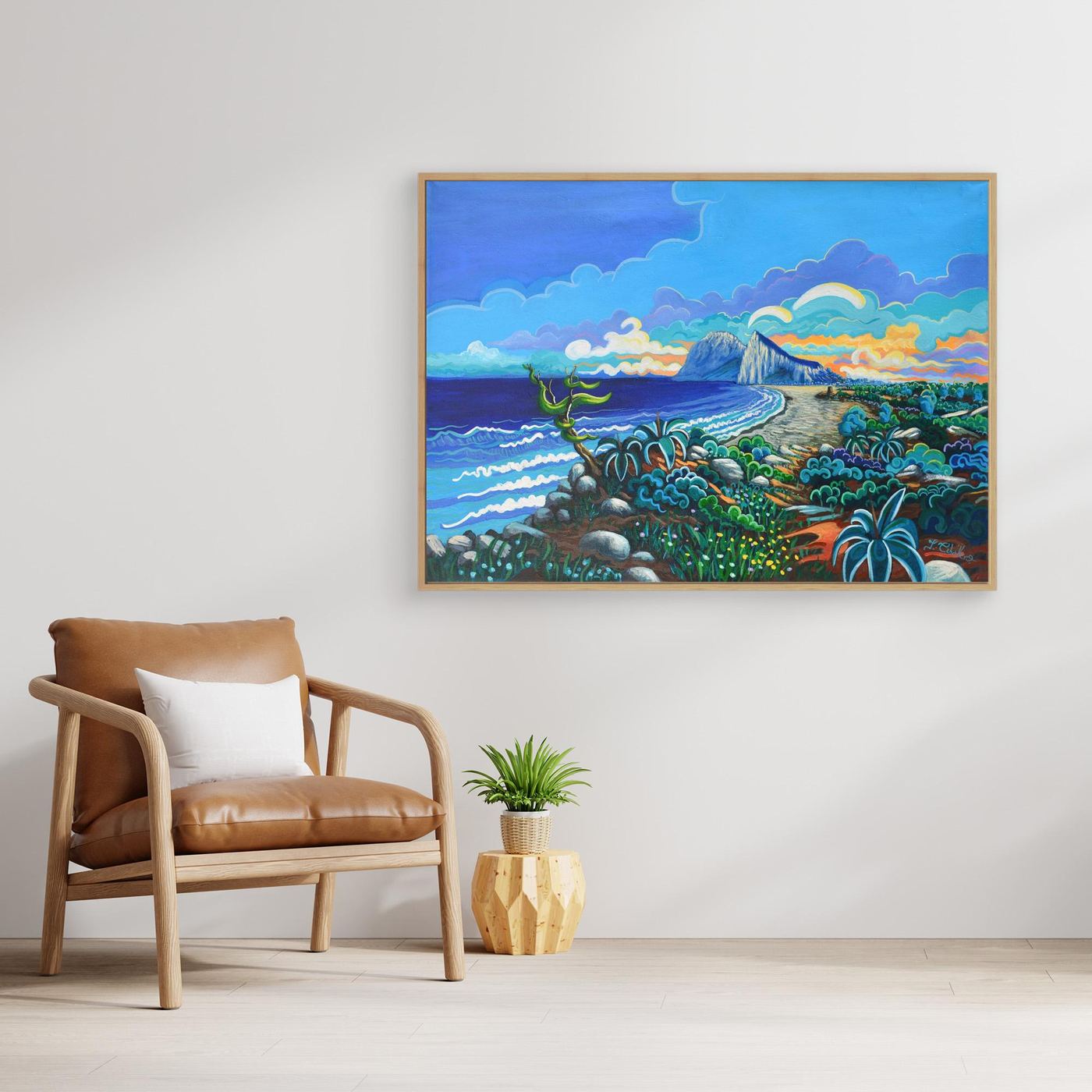 N203 - Camino a la Alcaidesa - Framed Canvas
