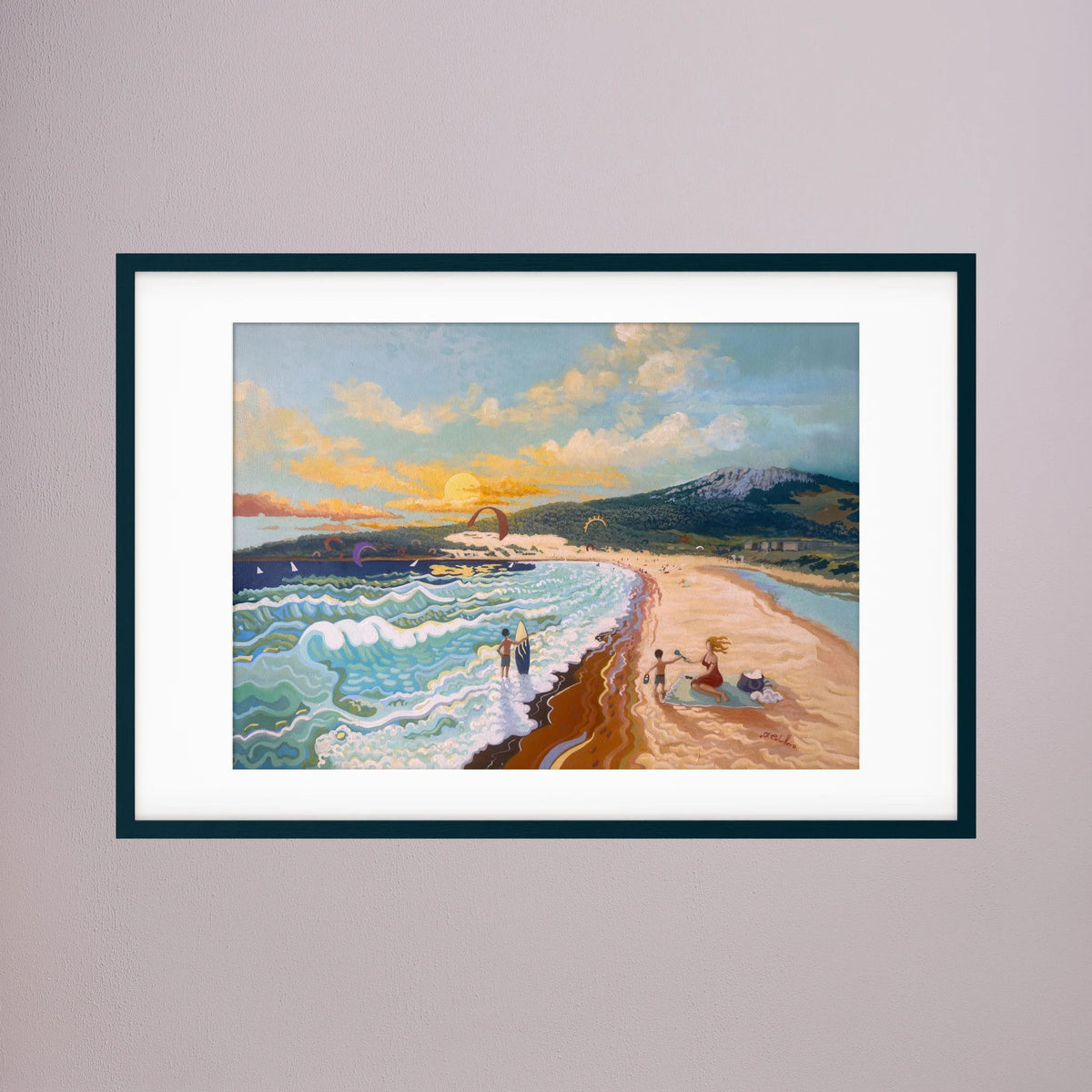Sunset at Valdevaqueros - N239 - Fine Art Print