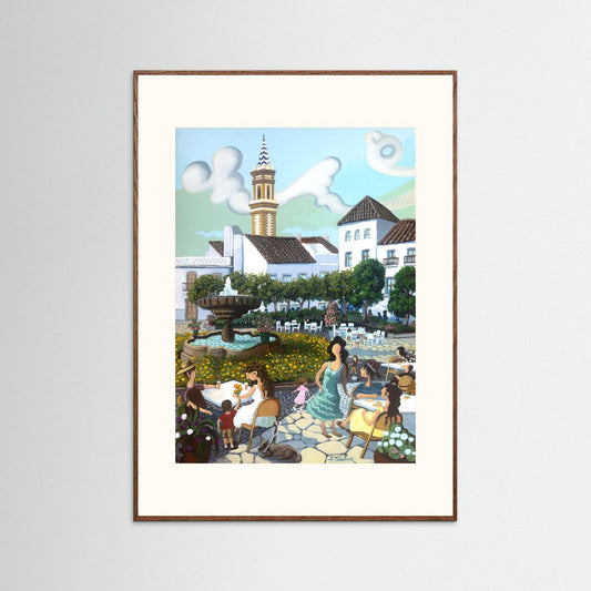 N237 - Estepona - Plaza de las Flores - Yellow Flowers - Fine Art Paper