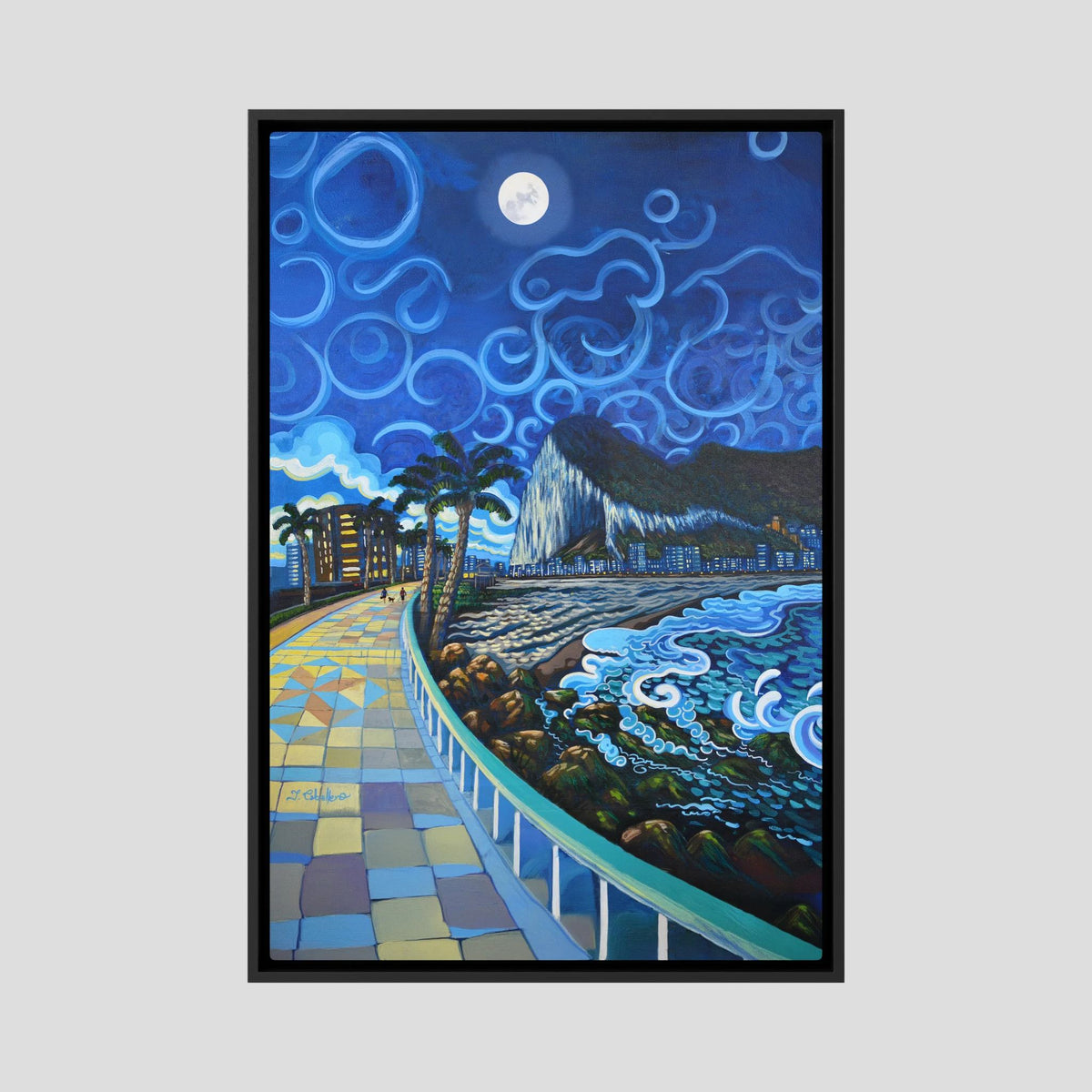 Poniente's Promenade - N209 - Framed Canvas 