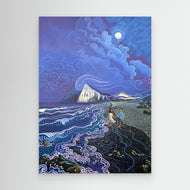 N47 - Under the Full Moon - Framed Canvas