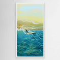 Charger l'image dans la visionneuse de la galerie, N204 - Surfing El Palmar - Vertical - Framed Canvas
