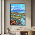 Cargar la imagen en la vista de la galería, Rio de la Miel - Algeciras - Vertical - Framed canvas
