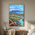 Cargar la imagen en la vista de la galería, Rio de la Miel - Algeciras - Vertical - Framed canvas
