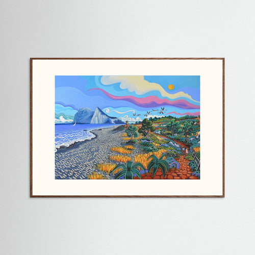 N133 - Flamencos por la torre - Fine Art Print