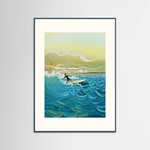 N204 - Surfing El Palmar - Vertical - Fine Art Print