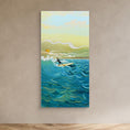 Charger l'image dans la visionneuse de la galerie, N204 - Surfing El Palmar - Vertical - Framed Canvas
