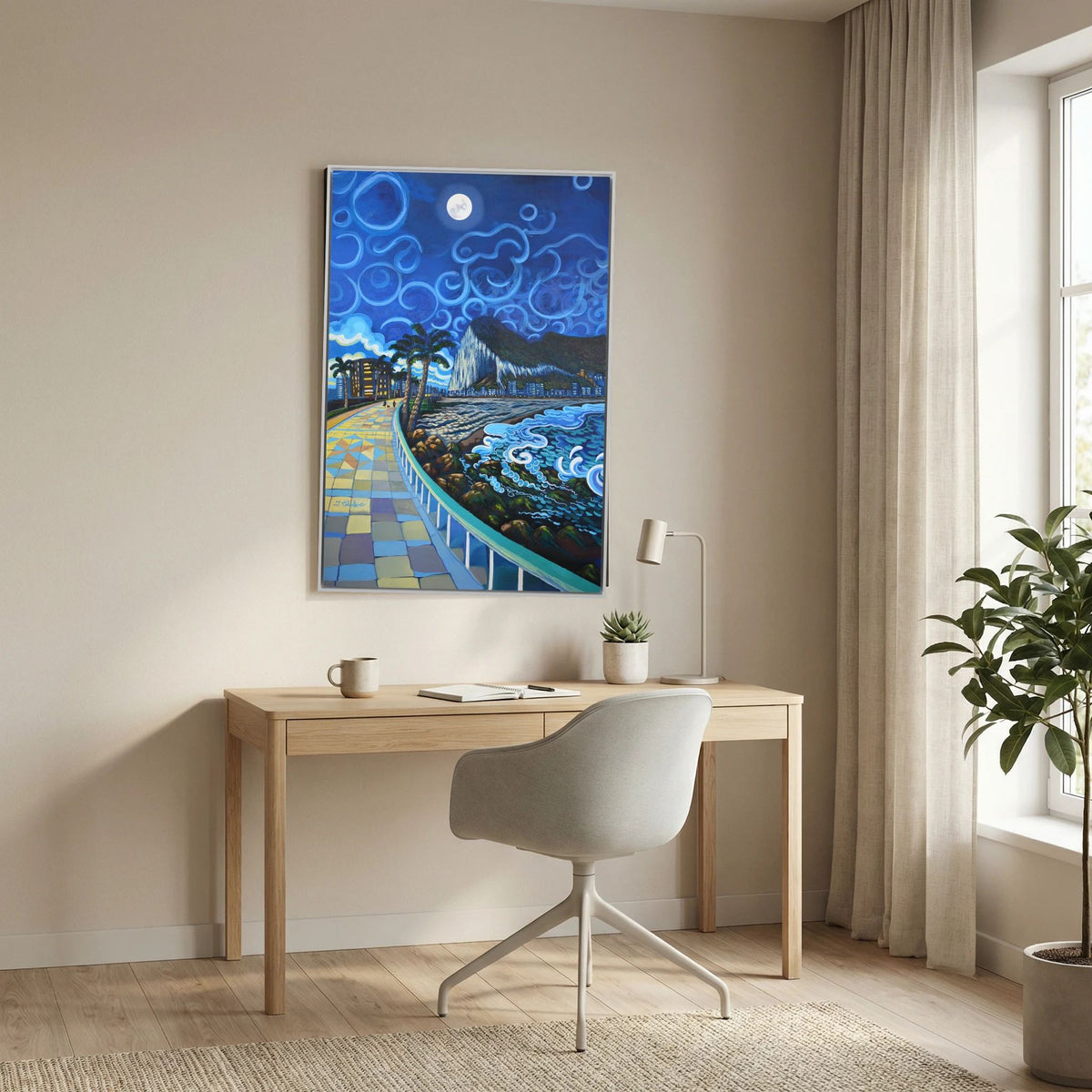 Poniente's Promenade - N209 - Framed Canvas 