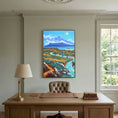 Cargar la imagen en la vista de la galería, Rio de la Miel - Algeciras - Vertical - Framed canvas
