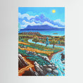 Cargar la imagen en la vista de la galería, Rio de la Miel - Algeciras - Vertical - Framed canvas
