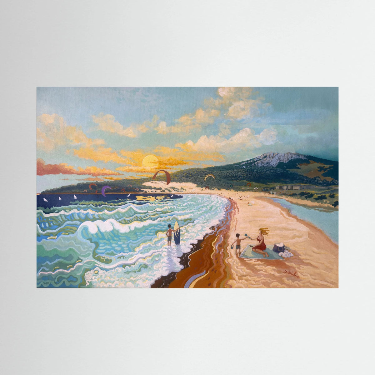 Sunset at Valdevaqueros - N239 - Fine Art Print