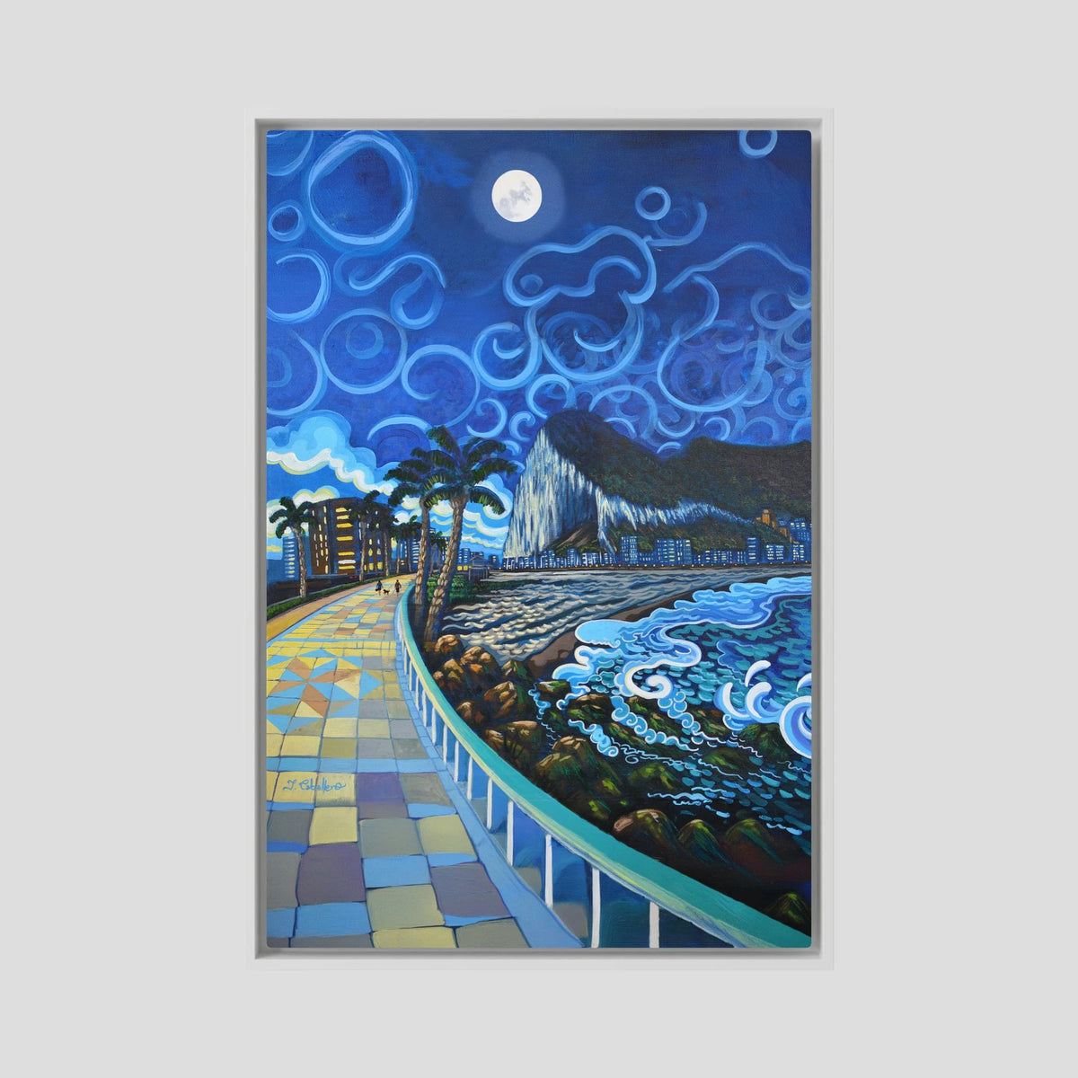 Poniente's Promenade - N209 - Framed Canvas 