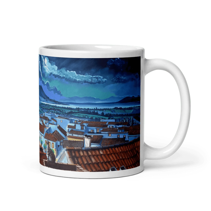 N11 Landscape - The cats of San Roque - Mug Panorama - Arte Caballero