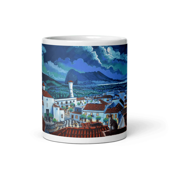 N11 Landscape - The cats of San Roque - Mug Panorama - Arte Caballero