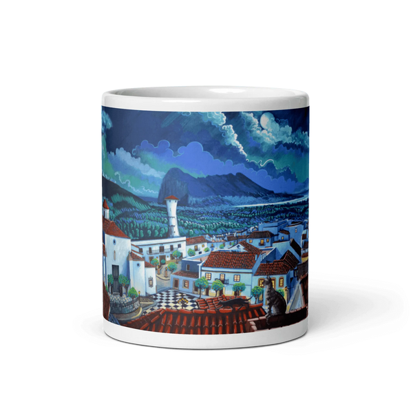 N11 Landscape - The cats of San Roque - Mug Panorama - Arte Caballero