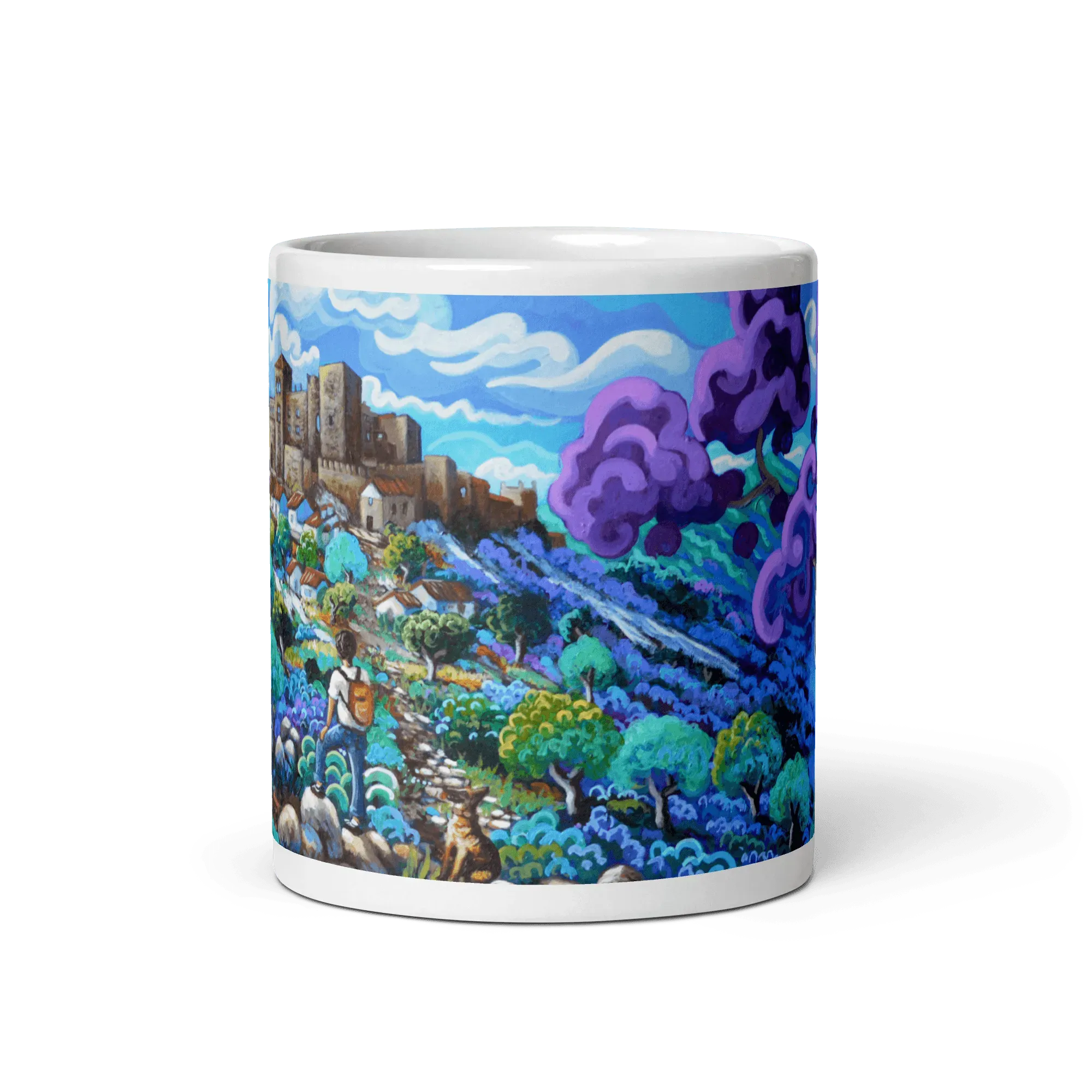 N141 - The castle of Castellar - Mug Panorama - Arte Caballero