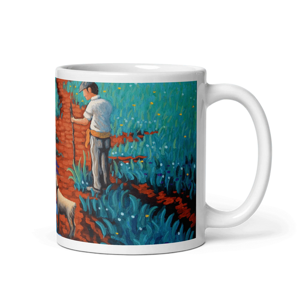 N144 B -The dog of San Roque - Mug Panorama - Arte Caballero