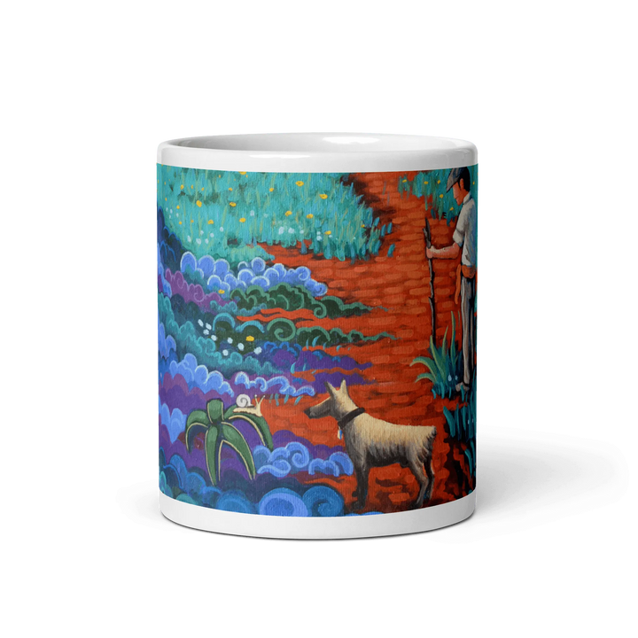 N144 B -The dog of San Roque - Mug Panorama - Arte Caballero