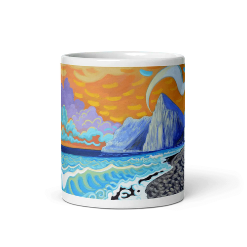 N145 - Goldener Sonnenaufgang - Panorama-Tasse