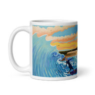 N151 - Kite surfing Tarifa - Mug Panorama