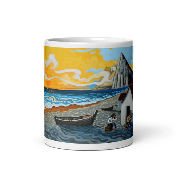 N210 - Como el Agua - Mug Panorama - Arte Caballero