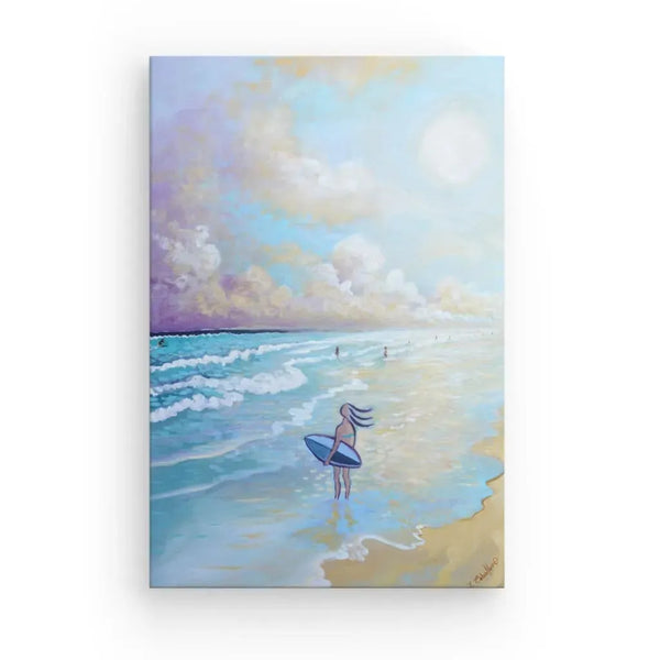 N213 - Atlantic Surf -Girl - Canvas - Arte Caballero