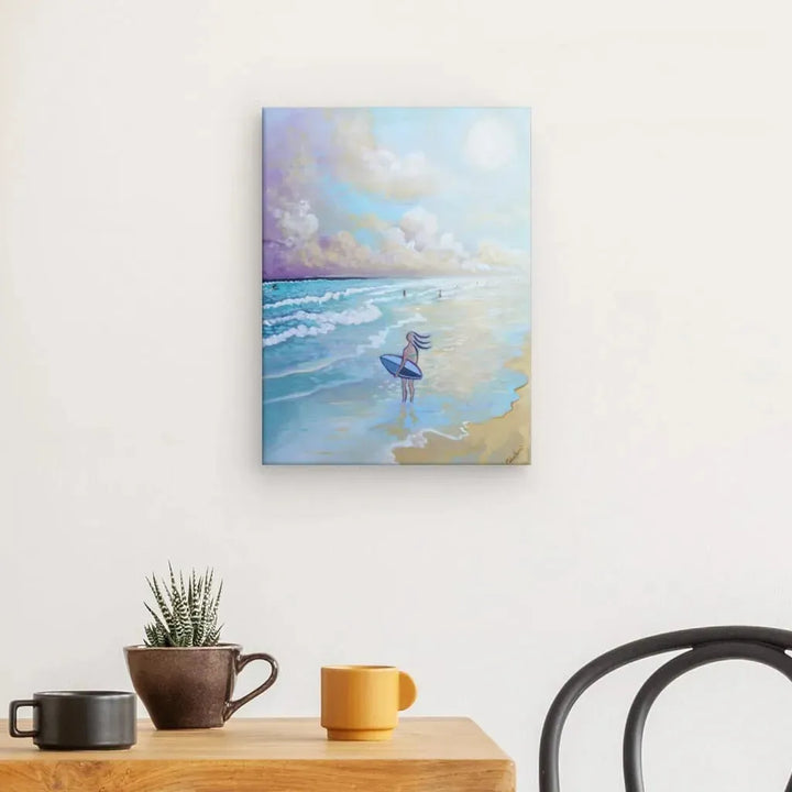 N213 - Atlantic Surf -Girl - Canvas - Arte Caballero