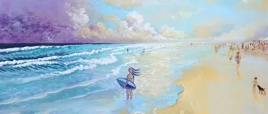 N213 - Atlantic Surf - Girl - Mug Panorama - Arte Caballero