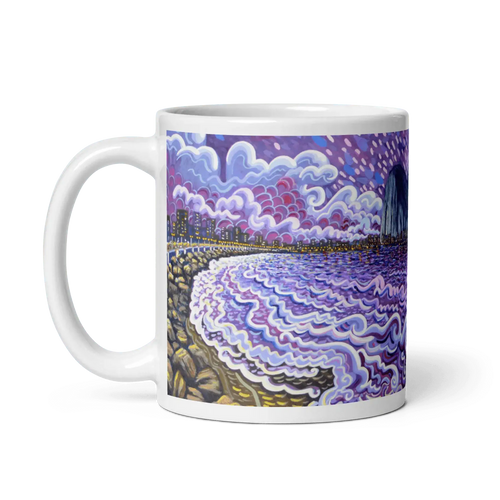 N7 - Lila Nacht - Panorama-Tasse
