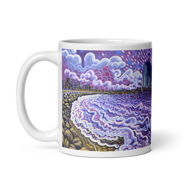 N7 - Purple night - Mug Panorama - Arte Caballero