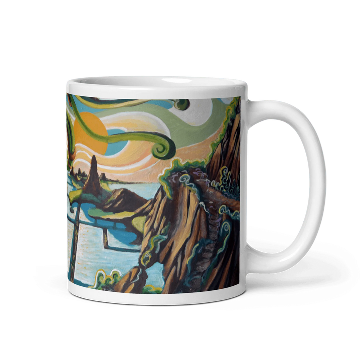 N82 - The Bonsai & The Sea of Fishtanks- Mug Panorama - Arte Caballero