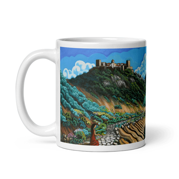 N90 - Lake walk in Castellar - Mug Panorama - Arte Caballero