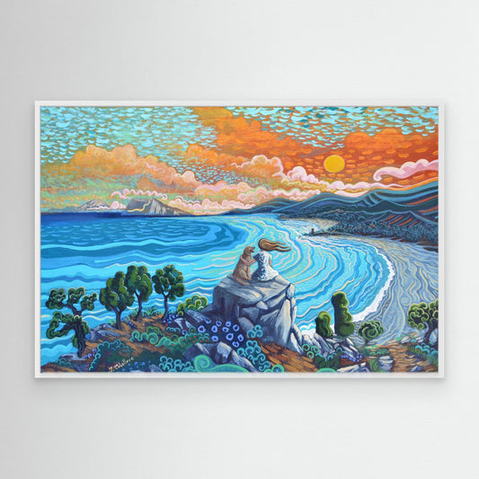 N2 - My Best Friend - Framed Canvas Art Print