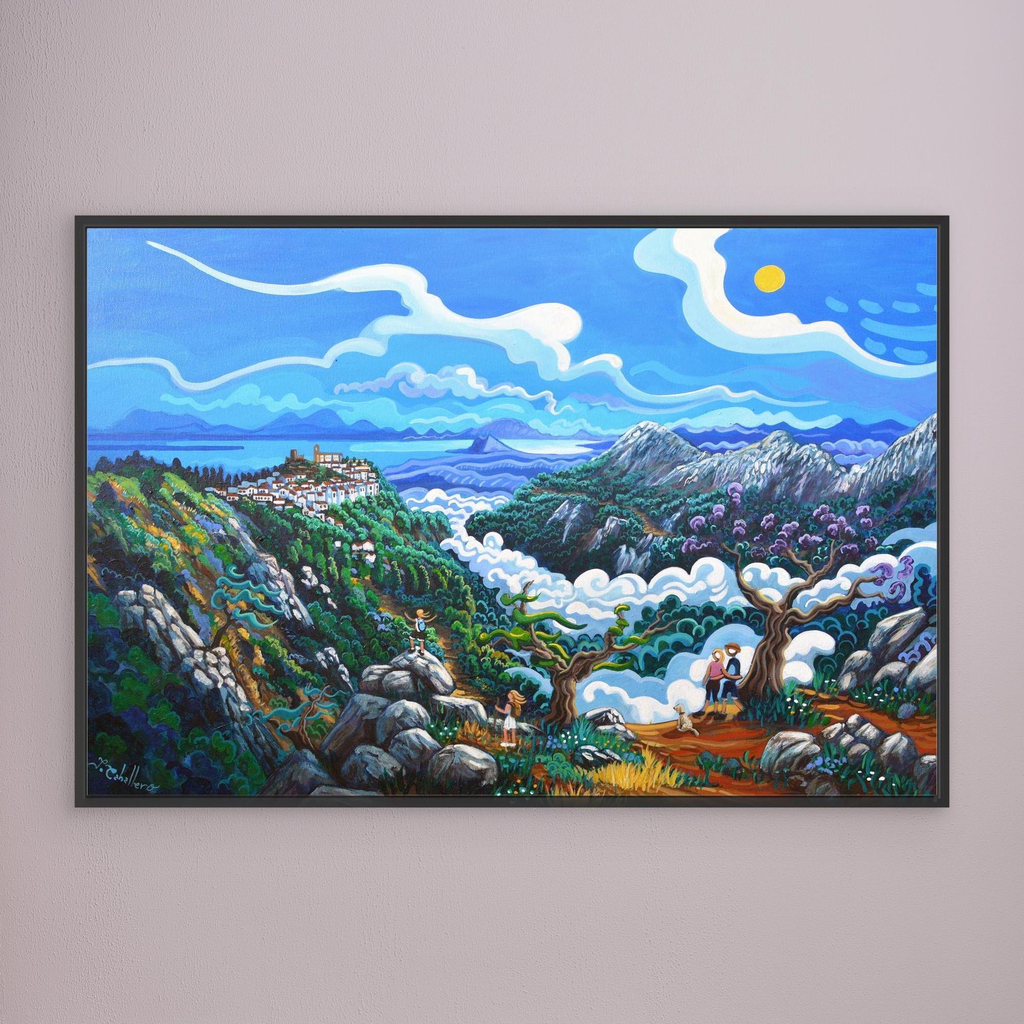 N201 - Sierra Crestelina - Framed Canvas Art Print