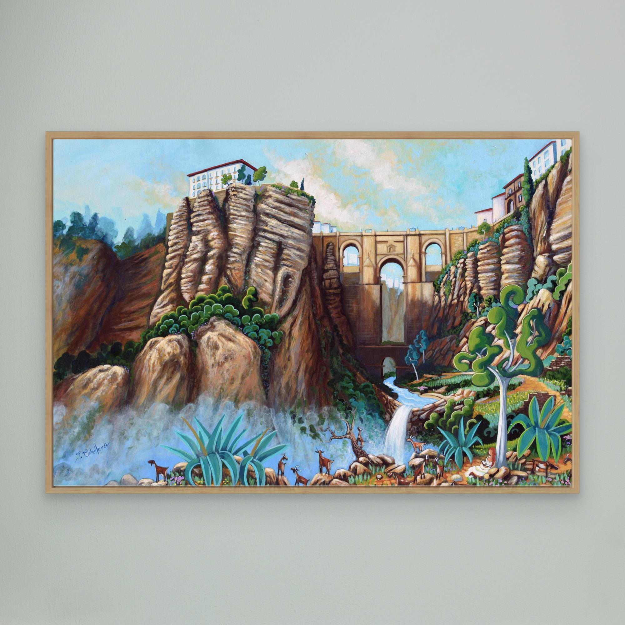 N218 - Ronda - Framed Canvas Art Print