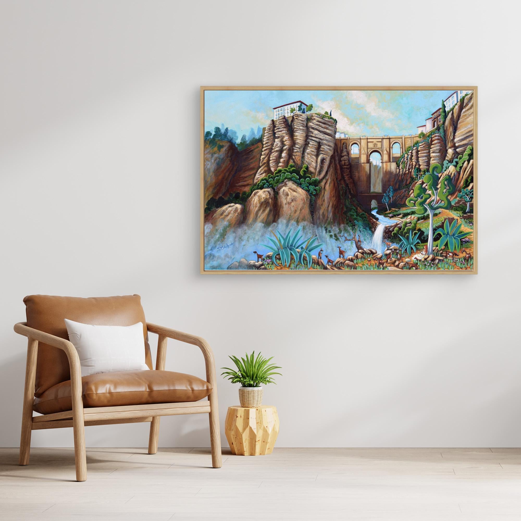 N218 - Ronda - Framed Canvas Art Print