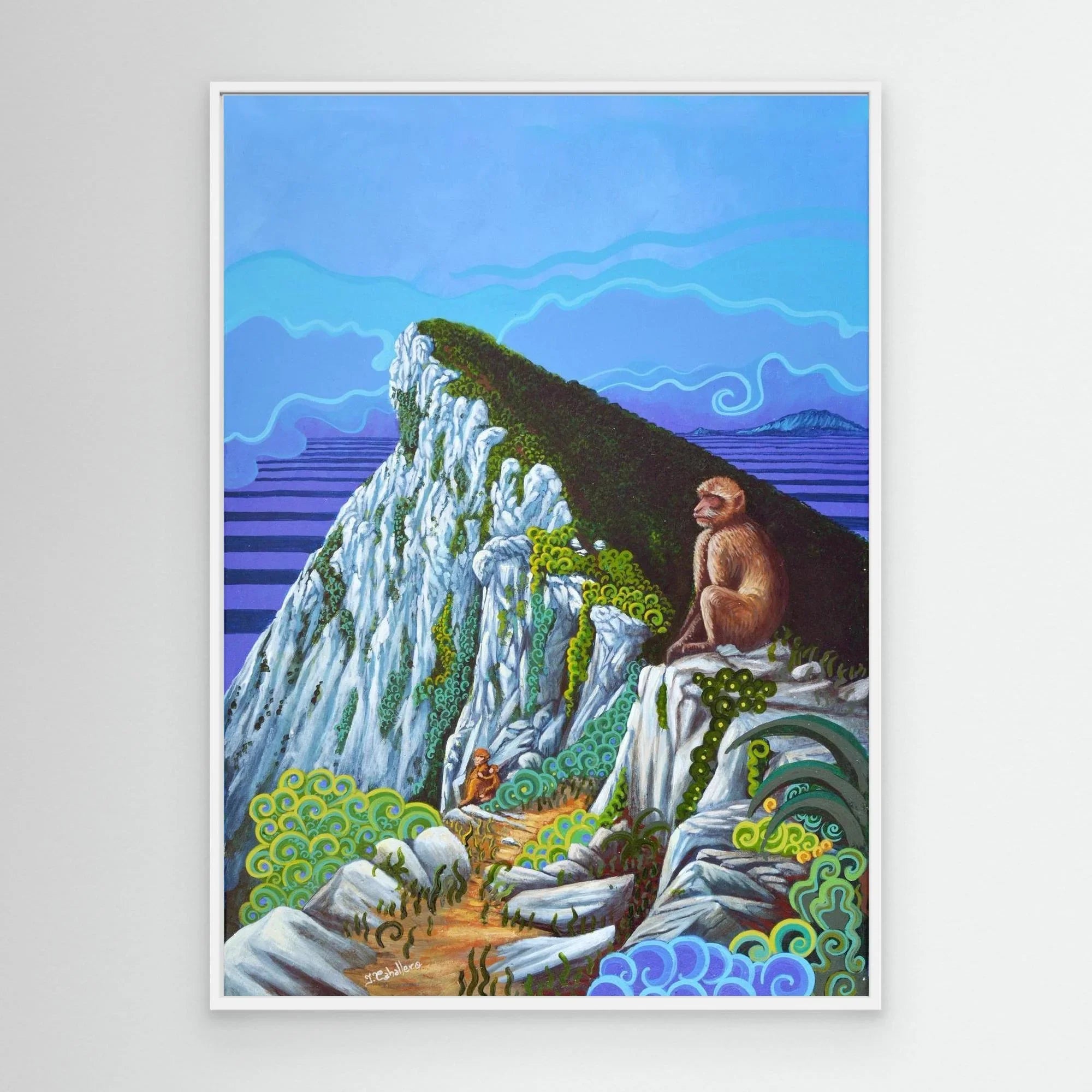 N19 - Top of the Rock - Framed Canvas Art Print