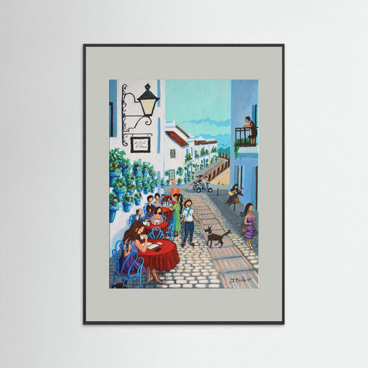 N215 - Mijas Costa del Sol - Framed Fine Art Paper Print 