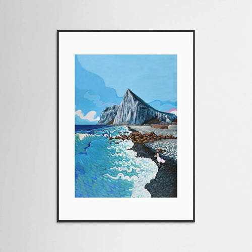 N206 - Playa el Sardinero - Kunstdruck auf Feinstpapier
